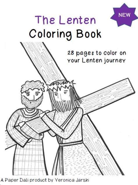 lenten coloring book printable  paperdali  etsy