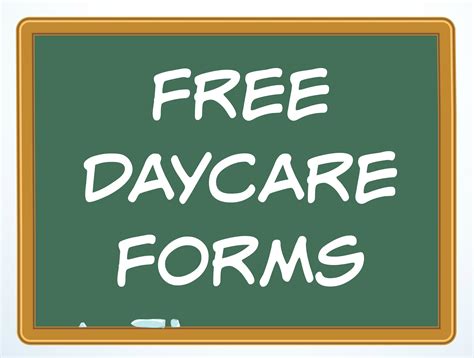 daycare forms  sample documents
