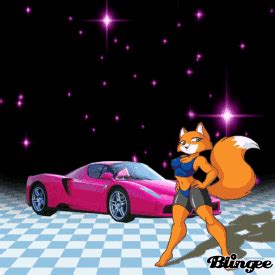 foxy roxy  pink ferrari video games fan art  fanpop