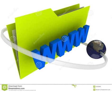 folder world wide web stock illustration illustration  internet