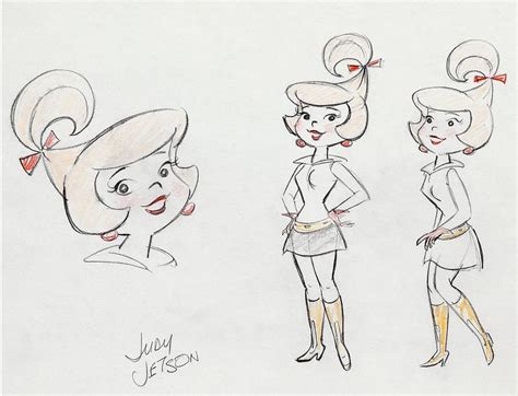 teenage jetsons judy jetson character model sheet character design