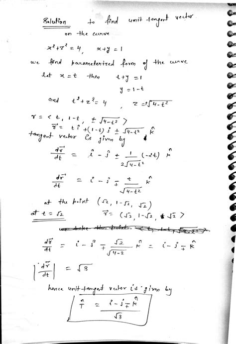 [solved] find all unit tangent vectors to the curve x 2 4 x y