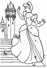 Coloring Pages Cinderella Slipper Glass Getcolorings sketch template