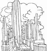 City Coloring Pages Town Dragon Gotham Getcolorings Getdrawings Lazy Colorings sketch template