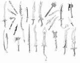 Weapons Sword Swords Knife sketch template
