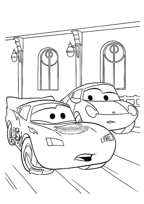 sally cars coloring page    svg file
