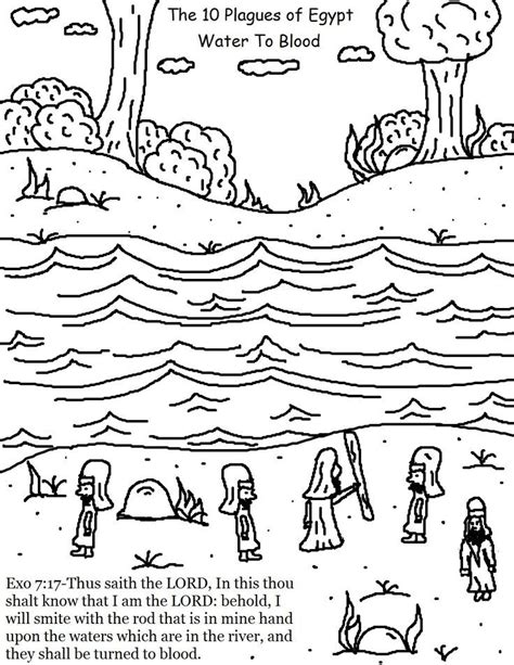printable coloring pages ten plagues coloring home