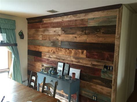 wood wall built   girlfriend  colors  stain  oops paint