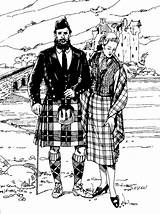 Kilt Kilts Highland Folkwear Traditional sketch template