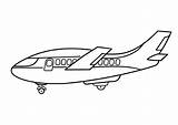 Coloring Airplane Pages Pesawat Terbang Gambar Mewarnai Colouring Drawing Simple Jet Print Jumbo Kids Printable Big A4 Clipartmag Getdrawings Transportation sketch template
