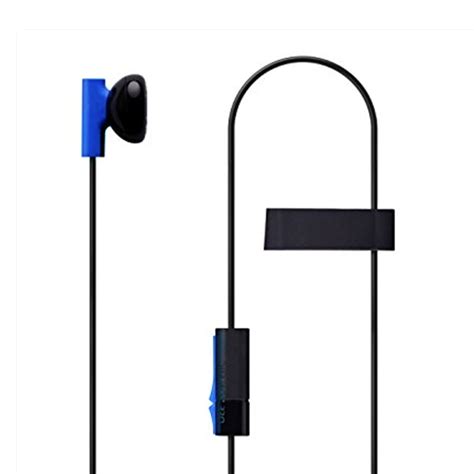 headset earbud microphone earpiece  sony playstation  ps controller headphones blue