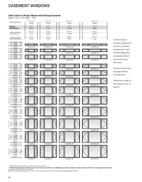 andersen  series double hung size chart
