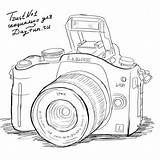 Camera Drawing Sketch Draw Sketches Dslr Nikon Pencil Step Realistic Drawings Cameras Easy 3d Cute Paintingvalley May Tattoo Doodles sketch template