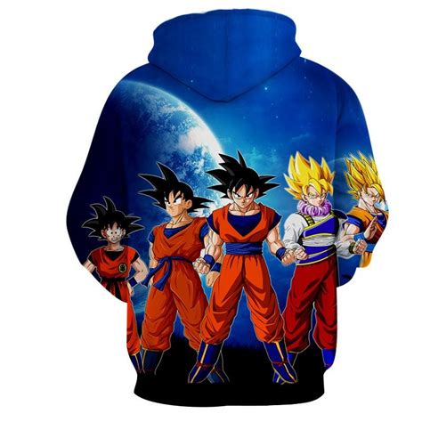 Dragon Ball Z Cool Goku Super Saiyan Transformation Hoodie