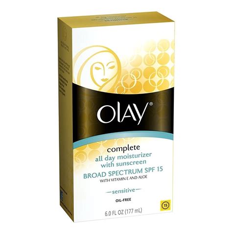 olay complete all day moisturizer spf 15 sensitive skin 6 oz amazon