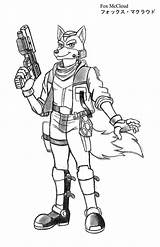 Fox Mccloud Starfox Coloring Deviantart Pages Printable Star Personnages Template sketch template