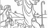 Coloring Shepherds Jesus Visit Pages Baby Christmas Catholic Getcolorings Getdrawings sketch template