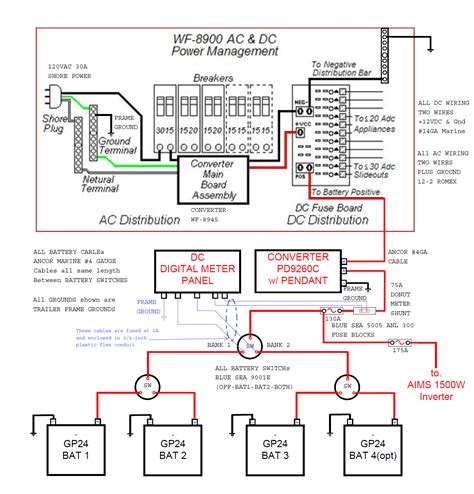 pace arrow motorhome wiring diagram  manual  books rv converter