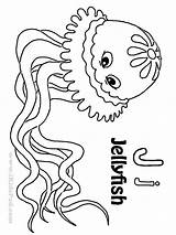 Jellyfish Coloring Pages Kids Worksheet Preschool Horse Print Worksheets Worksheeto sketch template