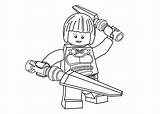 Ninja Ninjago Coloring Kleurplaat Princesse sketch template