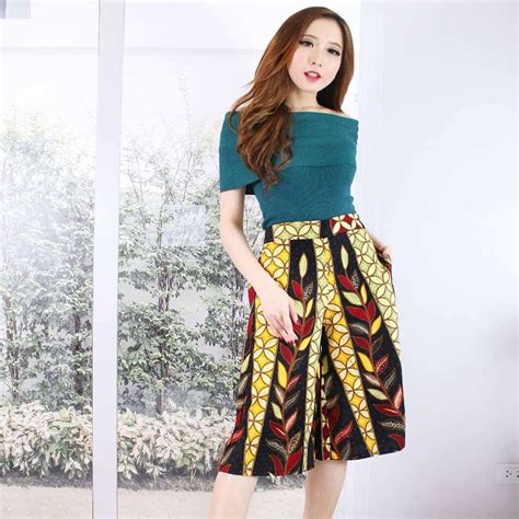 model rok batik kekinian  populer