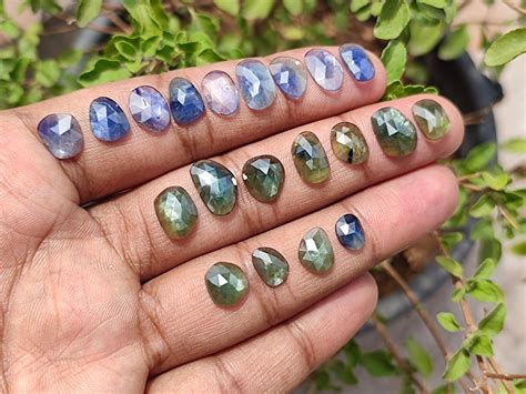 beautiful sapphire crystal faceted gemstones wholesale etsy