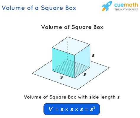 volume   square box formula definition examples