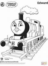 Coloring Thomas Friends Pages Train Edward Henry Printable Print Template Cartoon Characters Choose Board sketch template