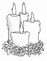 Christmas Candles Designlooter Advent sketch template