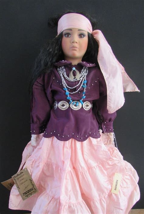 Seymour Mann Porcelain Native American Nizhoni Doll 25 Nwt And Box
