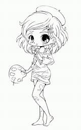 Coloring Pages Animation Printable Popular Chibi Kids sketch template