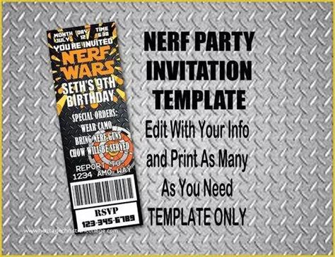 nerf invitation template       nerf wars