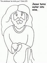 Jesus Turn Clipart Miracles Cana Kids 37kb 1024px Drawings sketch template