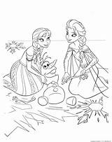 Frozen Coloring Pages Elsa Anna Characters Print Raskraska Cartoon Coloringtop sketch template