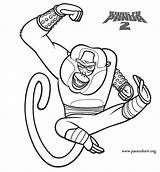 Kung Shifu Macaco sketch template