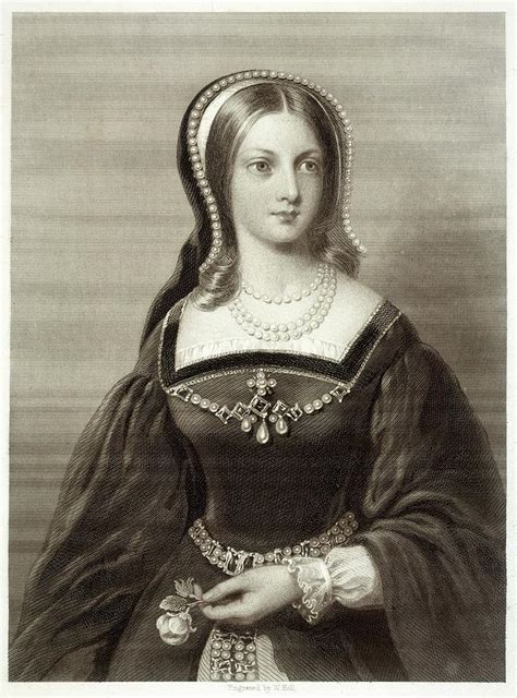 Lady Jane Grey Wife To Lord Guildford Drawing By Mary