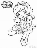 Shortcake Strawberry Coloring Pages Print Color Colouring Printable Cartoon Girls Choose Board sketch template