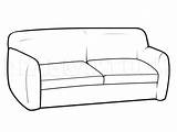 Couch Dragoart Paintingvalley sketch template