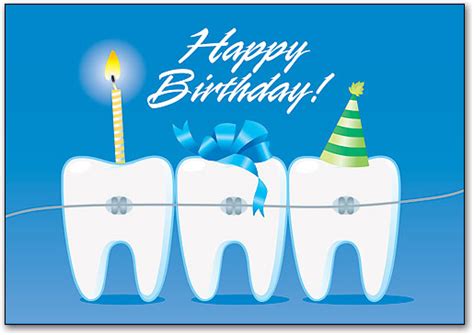 ortho party teeth postcard smartpractice dental