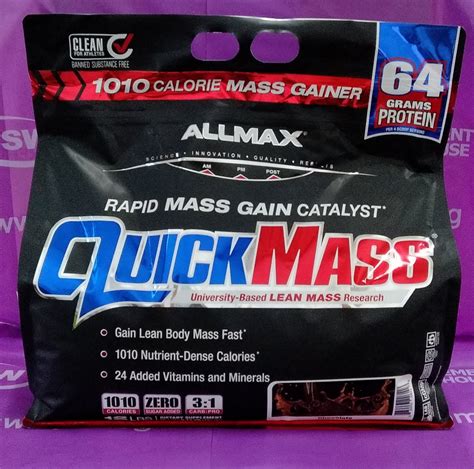 allmax quickmass rapid mass gain catalyst  lbs health nutrition health supplements sports