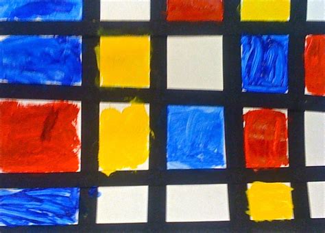 kids art market primary colors  mondrain