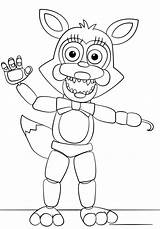 Mangle Fnaf Freddy sketch template