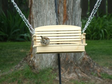 porch swing bird feeder classic style handcrafted