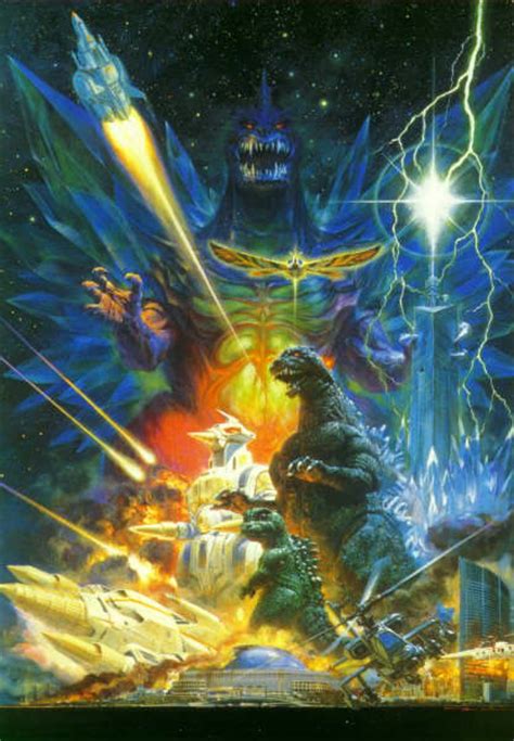Image Godzilla Vs Spacegodzilla Poster Textless  Gojipedia