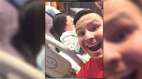 dad takes grinning selfie while his wife s struggling to give birth sheknows