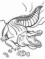 Crocodile Coloring Pages Deinosuchus Crocodiles Printable Dessin Kids Reptiles Animals Alligator Print Template Book Colouring Pour Enfant Animal Grown Ups sketch template
