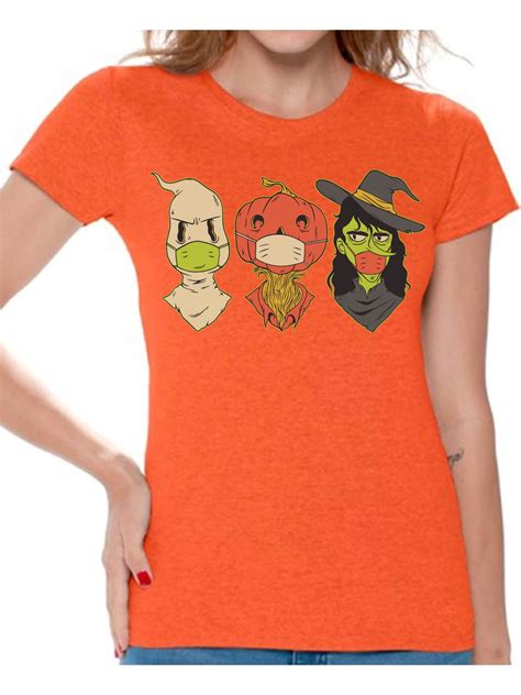 awkward styles halloween womens shirts halloween creatures  face