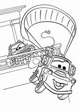 Cars Coloring Mater Pages Kids Print Color sketch template