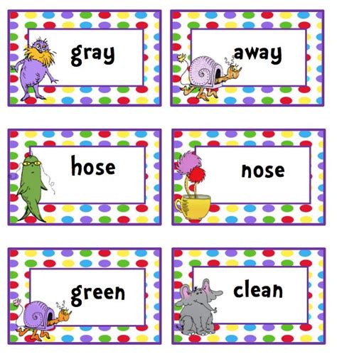 rhyming word cards set  preschool printables rhyming words