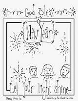 Children Coloring Year Sheets Church Shine Light Sunday School Bible God Bless Let Years Colouring Crafts Lessons Ministry Christian Pages sketch template